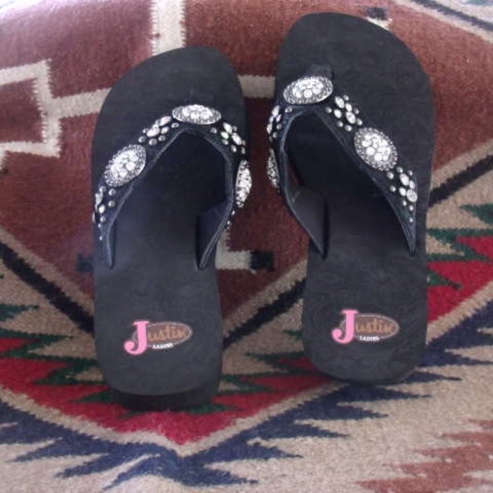 Justin Ladies Misty Thong Sandles, Flip Flops